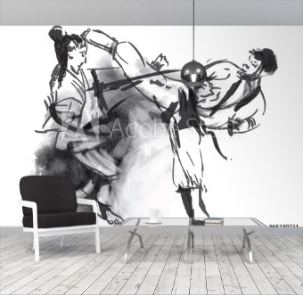 Bild von Karate - Hand drawn calligraphic vector